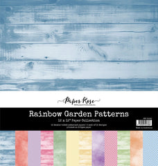 Rainbow Garden - Paper Rose - 12"X12" Paper Collection - Patterns