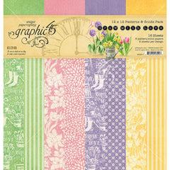 Grow With Love - Graphic 45 - Collection Pack 12"X12" - Patterns & Solids