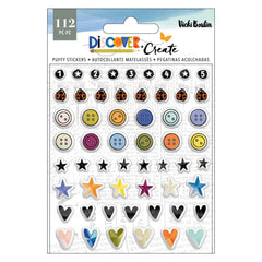 Discover + Create - Vicki Boutin - Mini Puffy Stickers 112/Pkg (5832)