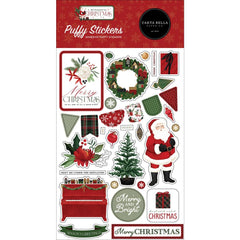 A Wonderful Christmas  - Carta Bella - Puffy Stickers