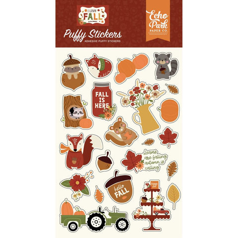 I Love Fall - Echo Park - Puffy Stickers