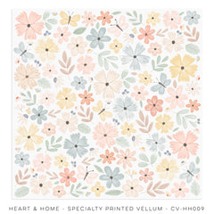 Heart & Home - Cocoa Vanilla Studios - 12"x12" Printed Vellum (0582)