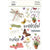 Simple Vintage Meadow Flowers - Simple Stories - 6"x8" Rub-ons