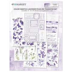 Color Swatch: Lavender - 49 & Market - Rub-Ons 6"X8" 6/Sheets (1435)