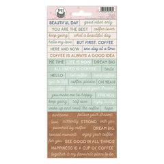 Coffee Break - P13 - Cardstock Stickers - #01 (1282)