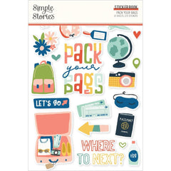 Pack Your Bags - Simple Stories - Sticker Book 12/Sheets
