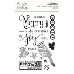 Simple Vintage 'Tis The Season - Simple Stories - Photopolymer Clear Stamps