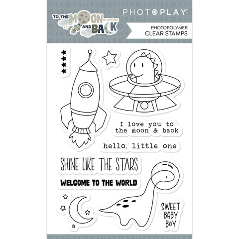 To The Moon And Back - PhotoPlay - Photopolymer Clear Stamps