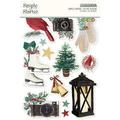 Simple Vintage 'Tis The Season - Simple Stories - Sticker Book 12/Sheets