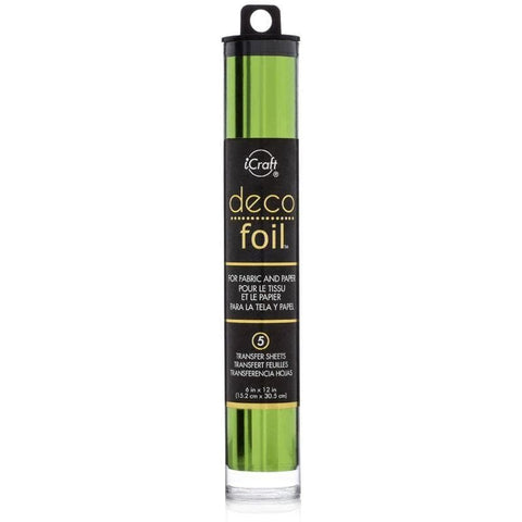 Deco Foil - Transfer Sheets 6"X12" 5/Pkg - Spring Green (2653)