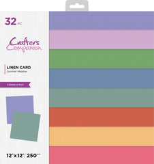 Crafter's Companion 8.5 x 11 Hummingbird Linen Cardstock Paper Packs