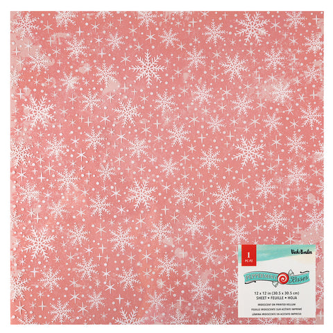 Peppermint Kisses - Vicki Boutin - 12"x12" Specialty Paper - Iridescent Foil on Vellum (4255)