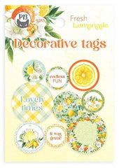 Fresh Lemonade - P13 - Double-Sided Cardstock Tags 9/Pkg - #01 (1947)