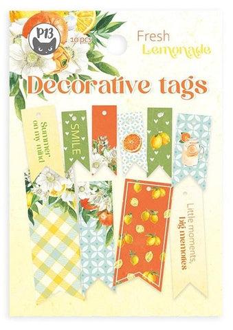 Fresh Lemonade - P13 - Double-Sided Cardstock Tags 10/Pkg -  #02 (1954)