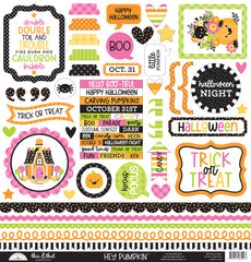 Hey Pumpkin - Doodlebug - 12"x12" Cardstock Stickers - This & That
