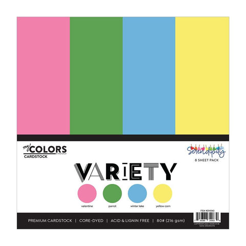 Serendipity - PhotoPlay - Cardstock Variety Pack 8/Pkg - Solids+