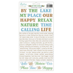 By The Lake - Mintay Papers - 6"x12" Paper Stickers - Words