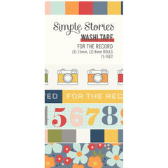 For the Record - Simple Stories - Washi Tape 5/pkg