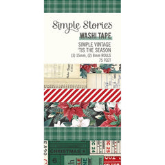 Simple Vintage 'Tis The Season - Simple Stories - Washi Tape 5/Pkg