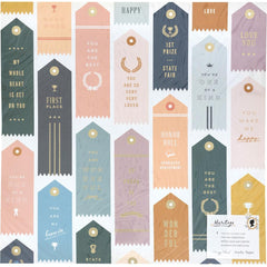Heritage - Maggie Holmes - Crate Paper - Double-Sided Foiled Cardstock 12"X12" - Trophies W/Gold Foil
