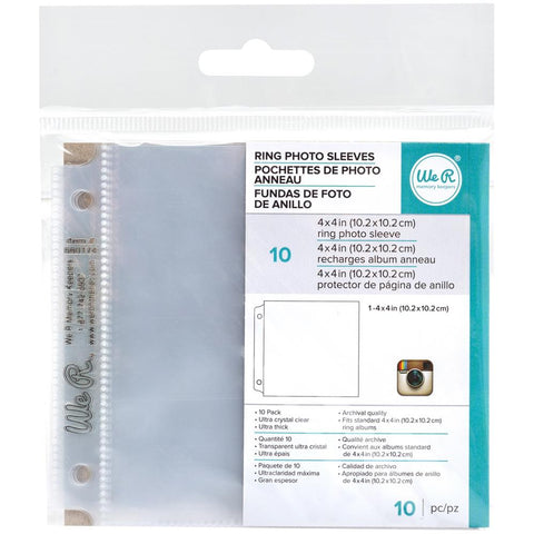 We R Memory Keepers - Albums Made Easy Photo Sleeve Protectors 10/Pkg -  (1) 4"X4" Pocket