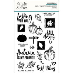 Simple Vintage Country Harvest - Simple Stories - Photopolymer Clear Stamps
