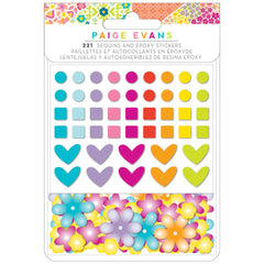 Splendid - Paige Evans - Stickers 221/Pkg -  Sequin & Epoxy
