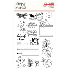 Hearth & Holiday - Simple Stories - Photopolymer Clear Stamps