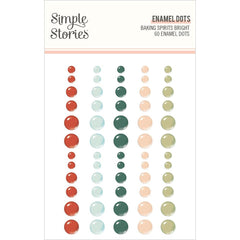 Baking Spirits Bright - Simple Stories - Enamel Dots Embellishments 60/Pkg