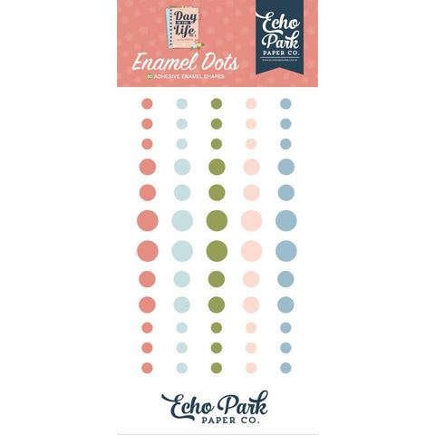 Day In The Life No. 2  - Echo Park - Adhesive Enamel Dots 60/Pkg