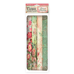 Rose Parfum - Stamperia  - Polyester Fabric 12"X12" 4/Pkg (5764)