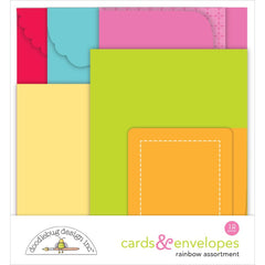 Over the Rainbow - Doodlebug - Cards & Envelopes 12/Pkg (9779)