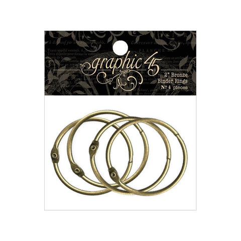 Graphic45 - Staples Binder Rings 2" (3440)