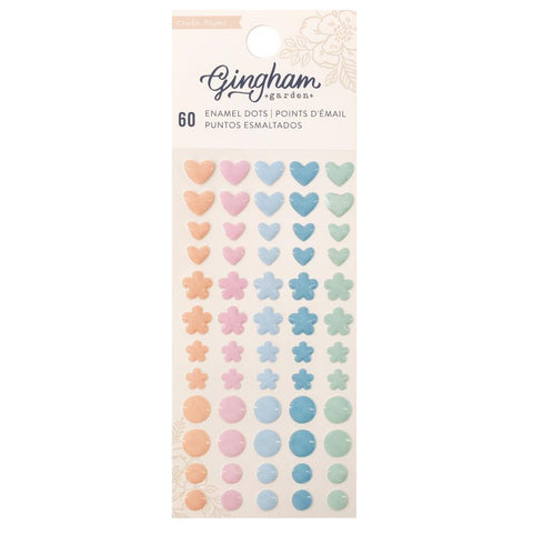 Gingham Garden - Crate Paper - Enamel Dots 60/Pkg (3654)