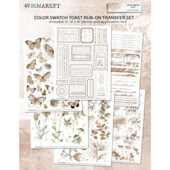 Color Swatch: Toast - 49 & Market - Rub-Ons 6"X8" 6/Sheets (1121)