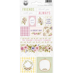 Stitched With Love  - P13 - Cardstock Stickers 4"X9" - #02