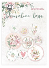 Let Your Creativity Bloom - P13 - Double-Sided Cardstock Tags 9/Pkg -   #01