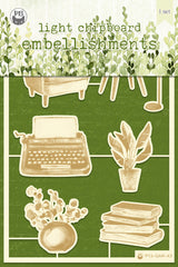 The Garden of Books  - P13 - Chipboard Embellishments - 01 (4641)