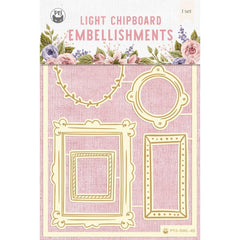 Stitched With Love  - P13 - Chipboard Embellishments 4"X6" - #02