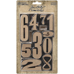 Tim Holtz - Idea-Ology - Number Blocks 10/Pkg (0374)