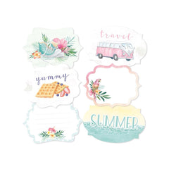 Summer Vibes - P13 - Double-Sided Cardstock Tags 6/Pkg - #04
