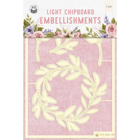 Stitched With Love  - P13 - Chipboard Embellishments 4"X6" - #05