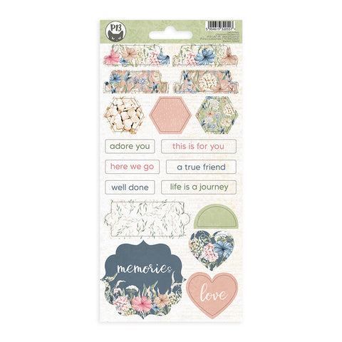 Lady's Diary - P13 - Chipboard Sticker Sheet (0557)