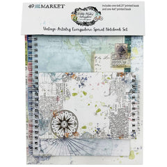Vintage Artistry Everywhere - 49 & Market - Spiral Notebook Set (0643)