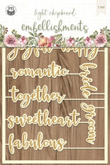 Always and Forever - P13 - Chipboard Embellishments (4634)