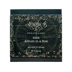 Graphic45 - Staples Album In A Box - Black (0996)