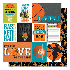 MVP Basketball - PhotoPlay - Double-Sided Cardstock 12"X12" - Girl Cut-Aparts