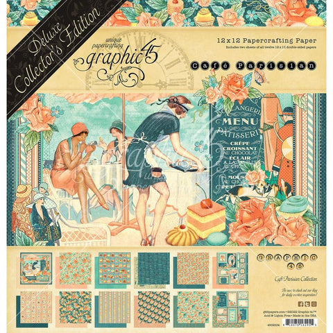 Cafe Parisian - Graphic 45 - Collector's Edition Pack 12"X12"