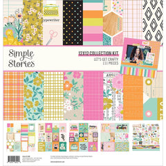 Let's Get Crafty - Simple Stories - Collection Kit 12"X12"