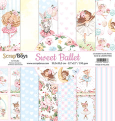 Sweet Ballet - ScrapBoys - 12"X12" Paper Pad